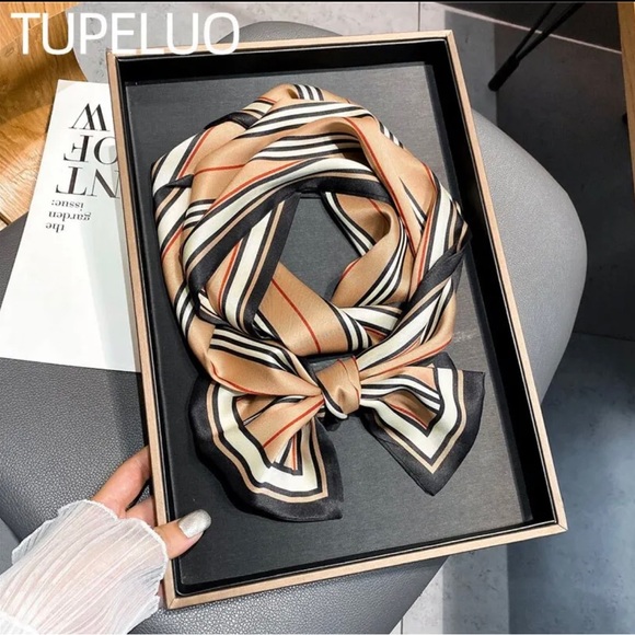 Scarf Hair Bands Neck Tie Belt Headband Lady Wraps Foulard Headkerchief … - Picture 3 of 7